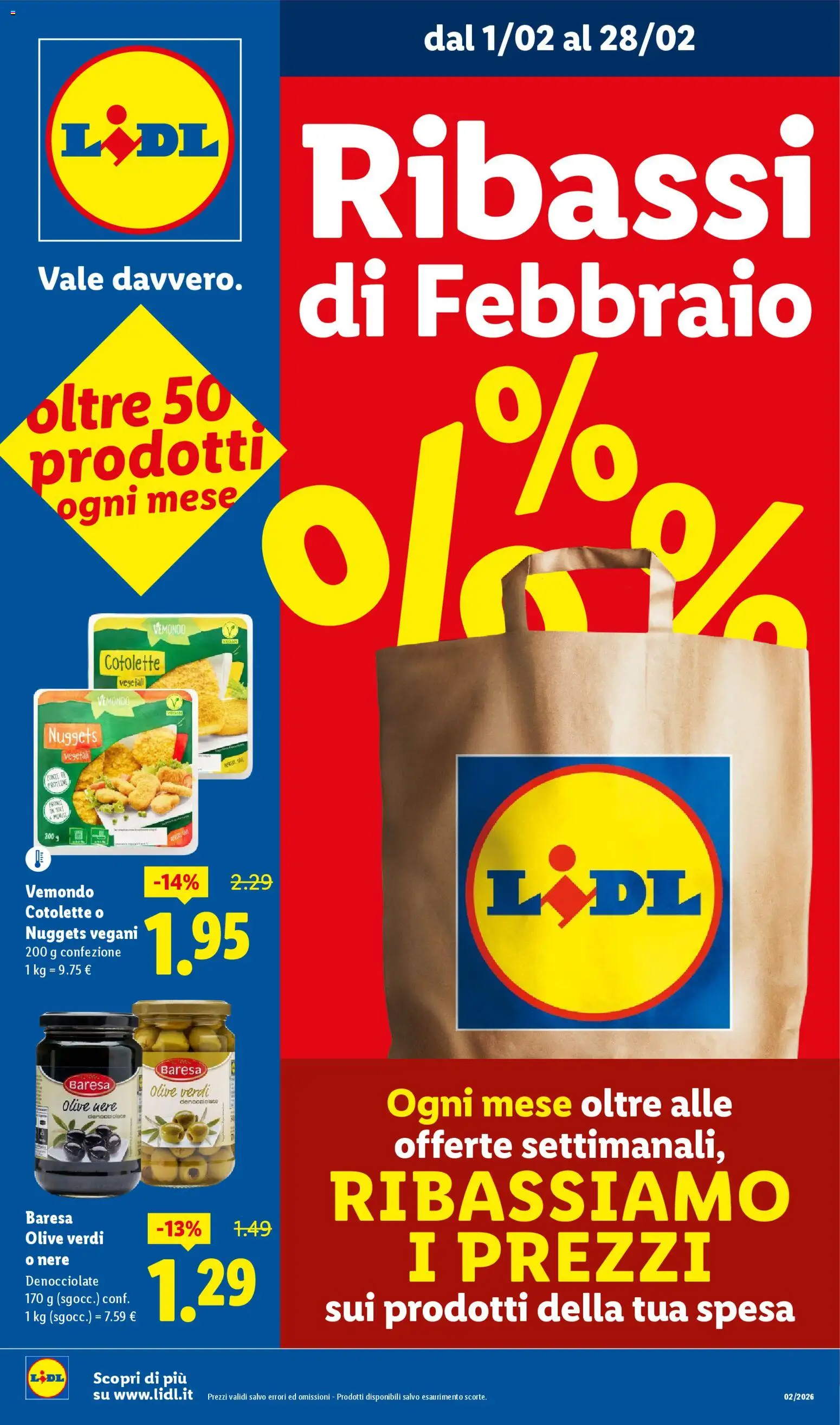 Lidl Ribassi Febbraio catalogo - pagina 1 - valido dal 01/02/2026
