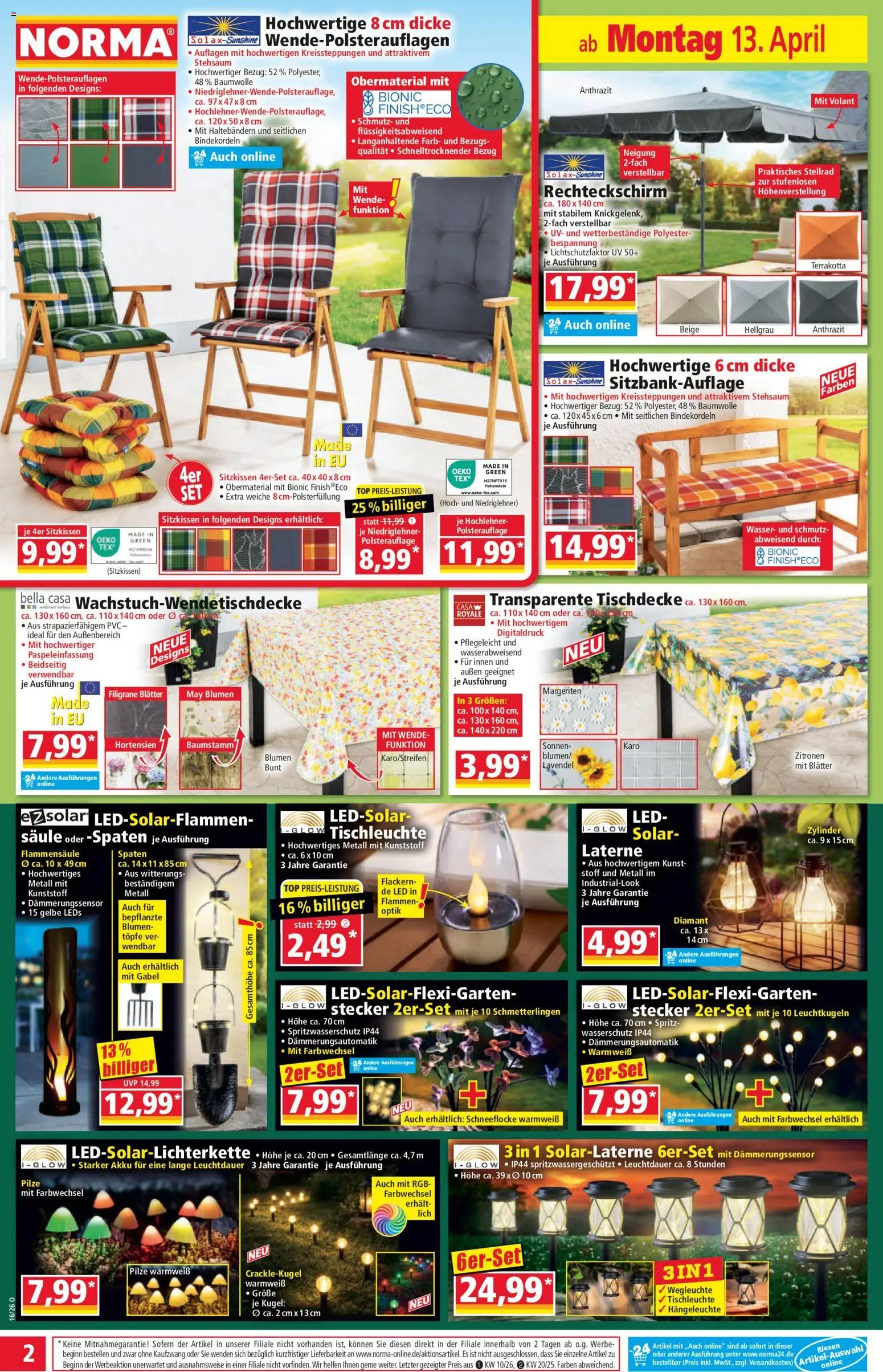 Norma Prospekt 	 - Seite 2 - gültig ab 13.04.2026