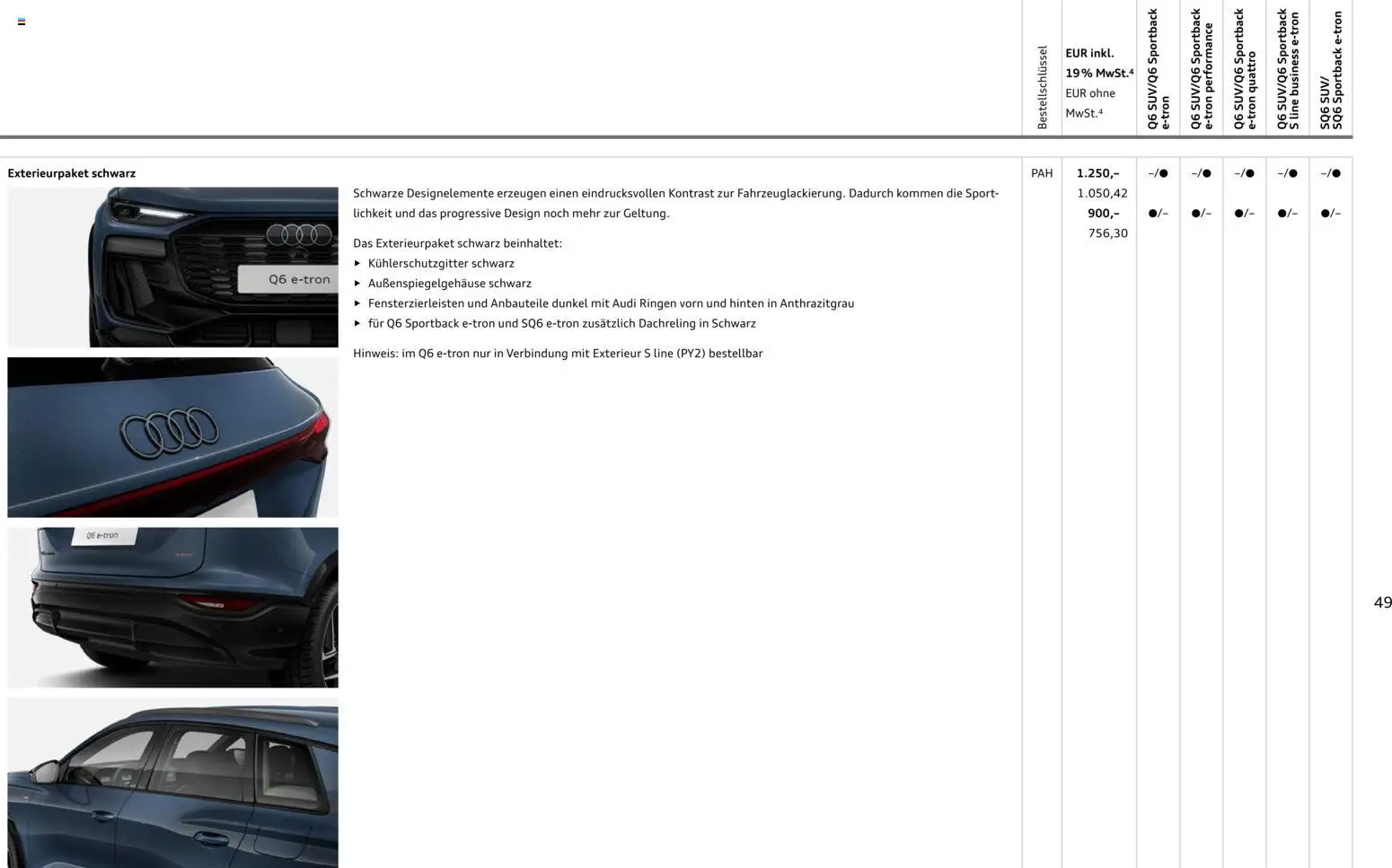 Audi Prospekt 	 - Seite 49 - gültig ab 28.10.2025