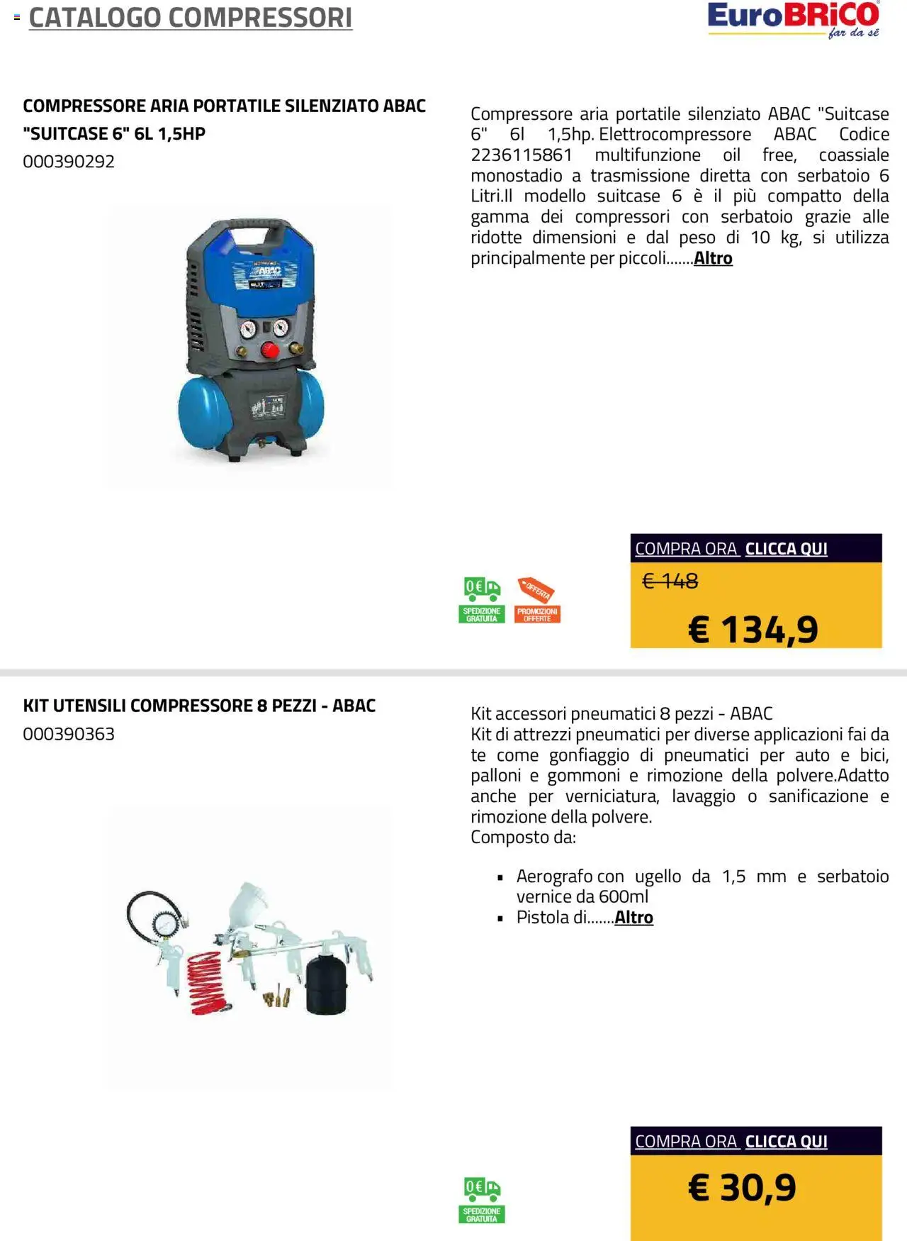 Eurobrico Compressori catalogo - pagina 10 - valido dal 23/07/2025