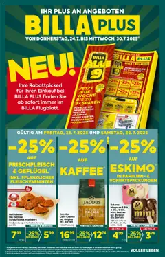 Vorschau Billa Plus Flugblatt gültig ab 24.07.2025