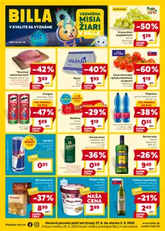 Billa leták platný od 27.08.2025
