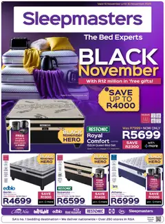 Preview Sleepmasters Black Friday valid from 10/11/2025