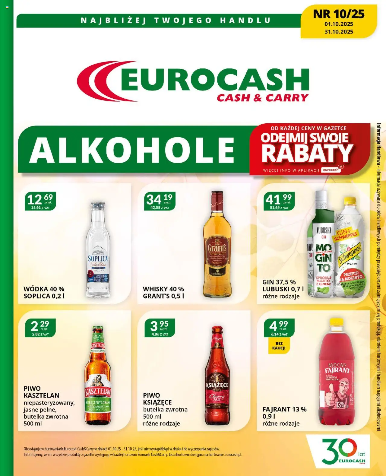Eurocash Gazetka - Katalog Alkoholowy C&C - strona 1- ważny od 01.10.2025