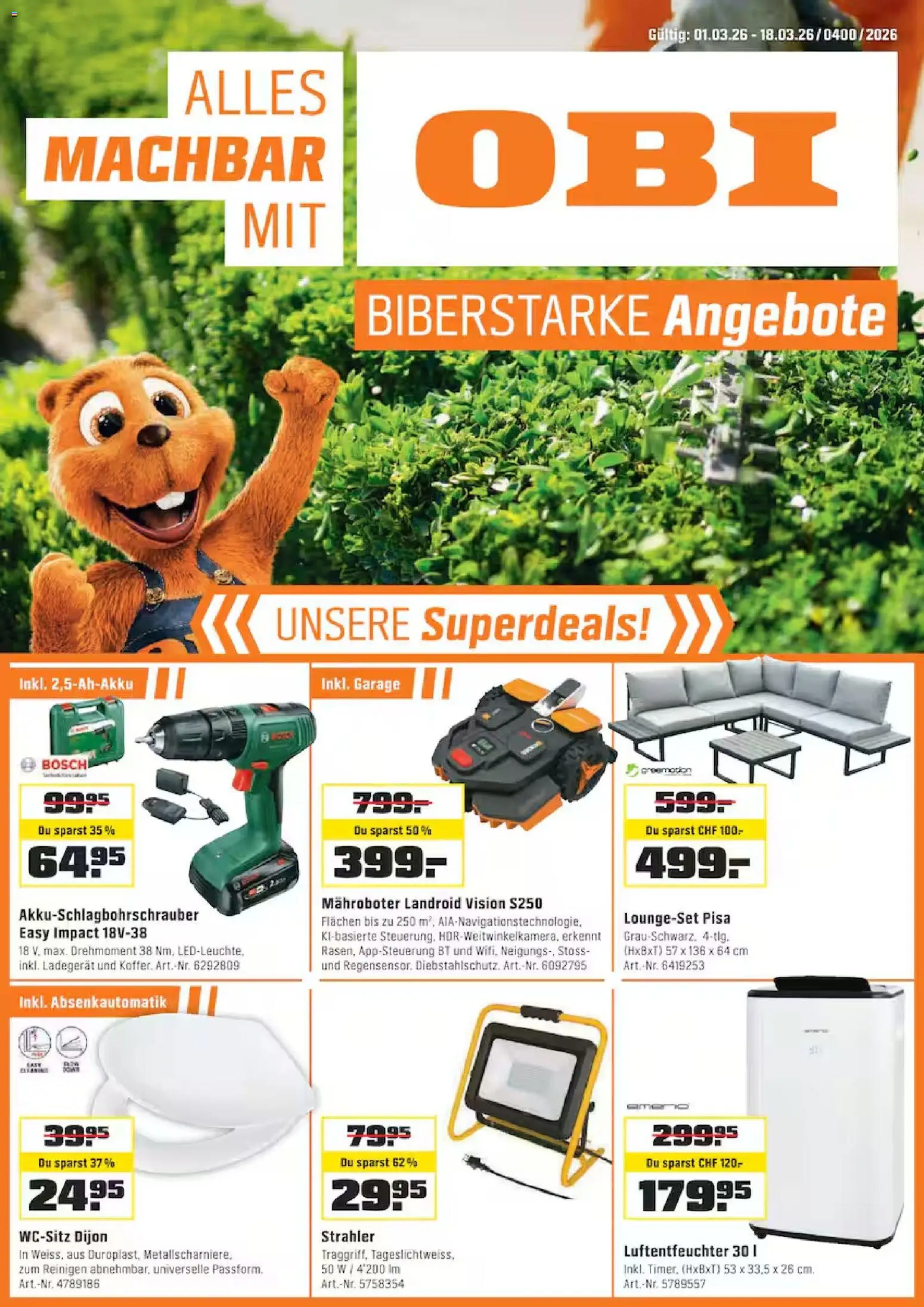 OBI aktionen - Seite 1- gültig ab 01.03.2026