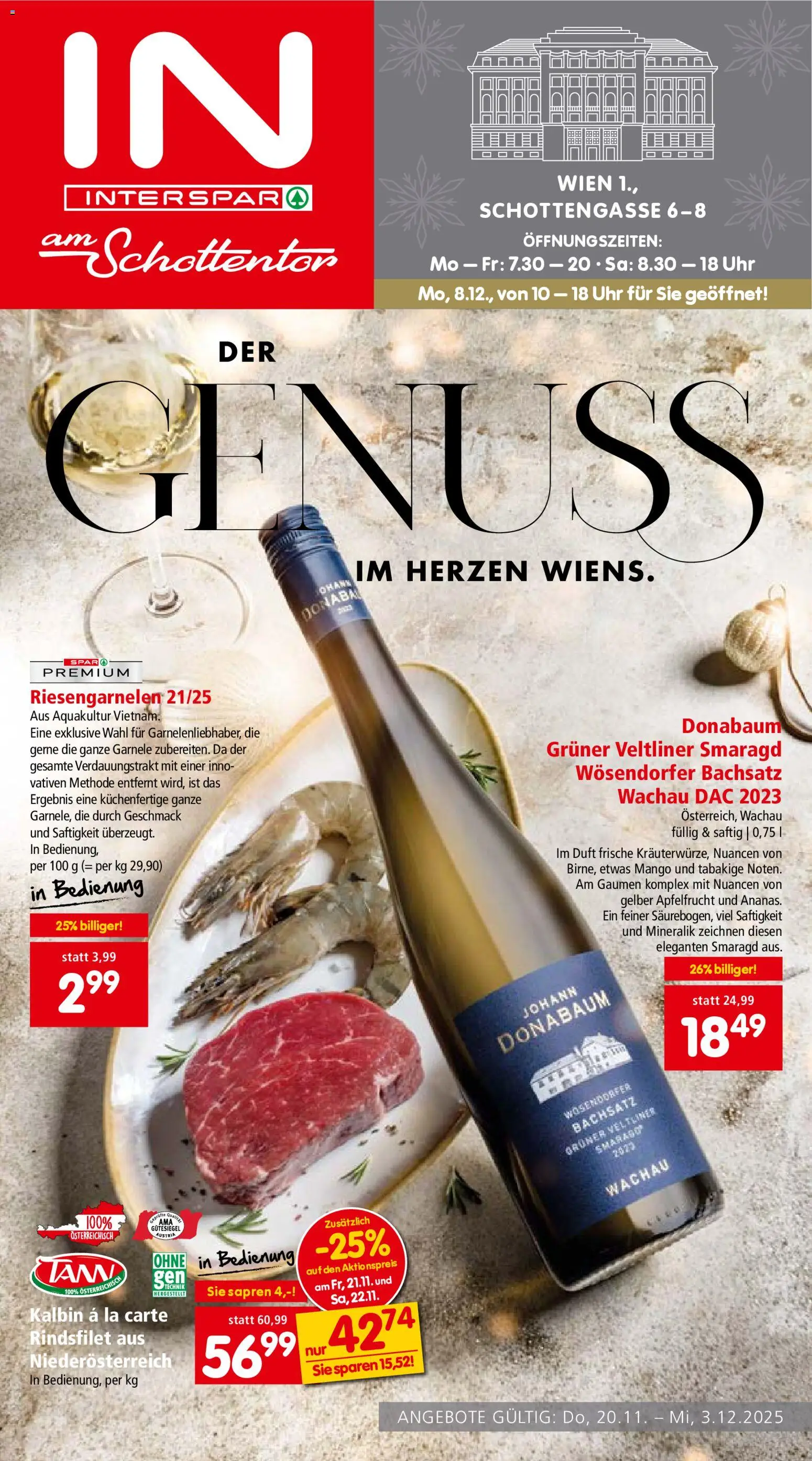 Interspar  Wien am Schottentor - Seite 1- gültig ab 20.11.2025