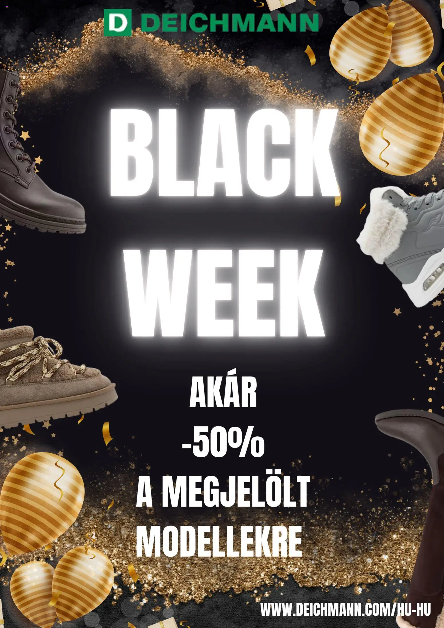 Deichmann Black Friday - 1oldal - érvényes 2025.11.21.-tól