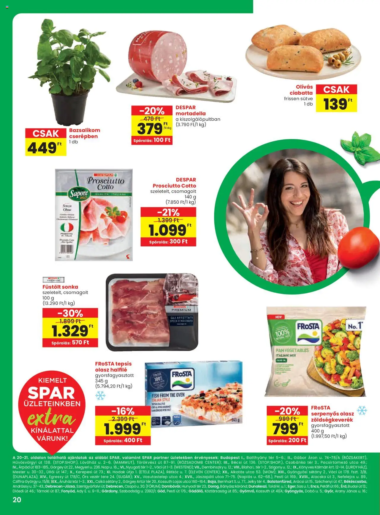 Spar - Extra ajánlatok - 1oldal - érvényes 2025.08.28.-tól