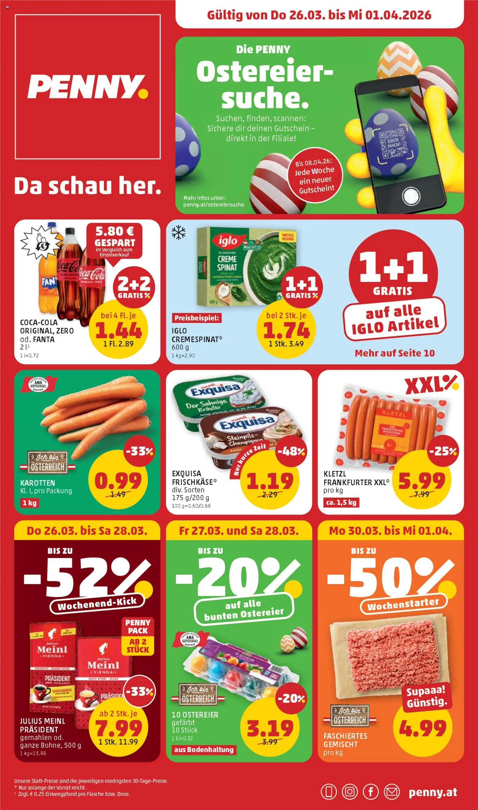 Penny Markt - Flugblatt - Seite 1- gültig ab 26.03.2026