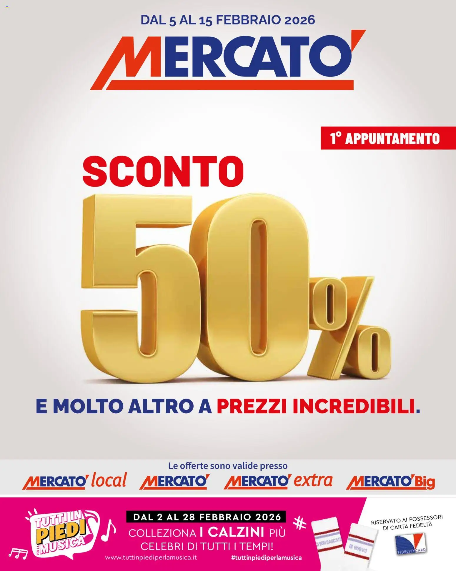 Volantino Mercatò	 - pagina 1 - valido dal 05/02/2026
