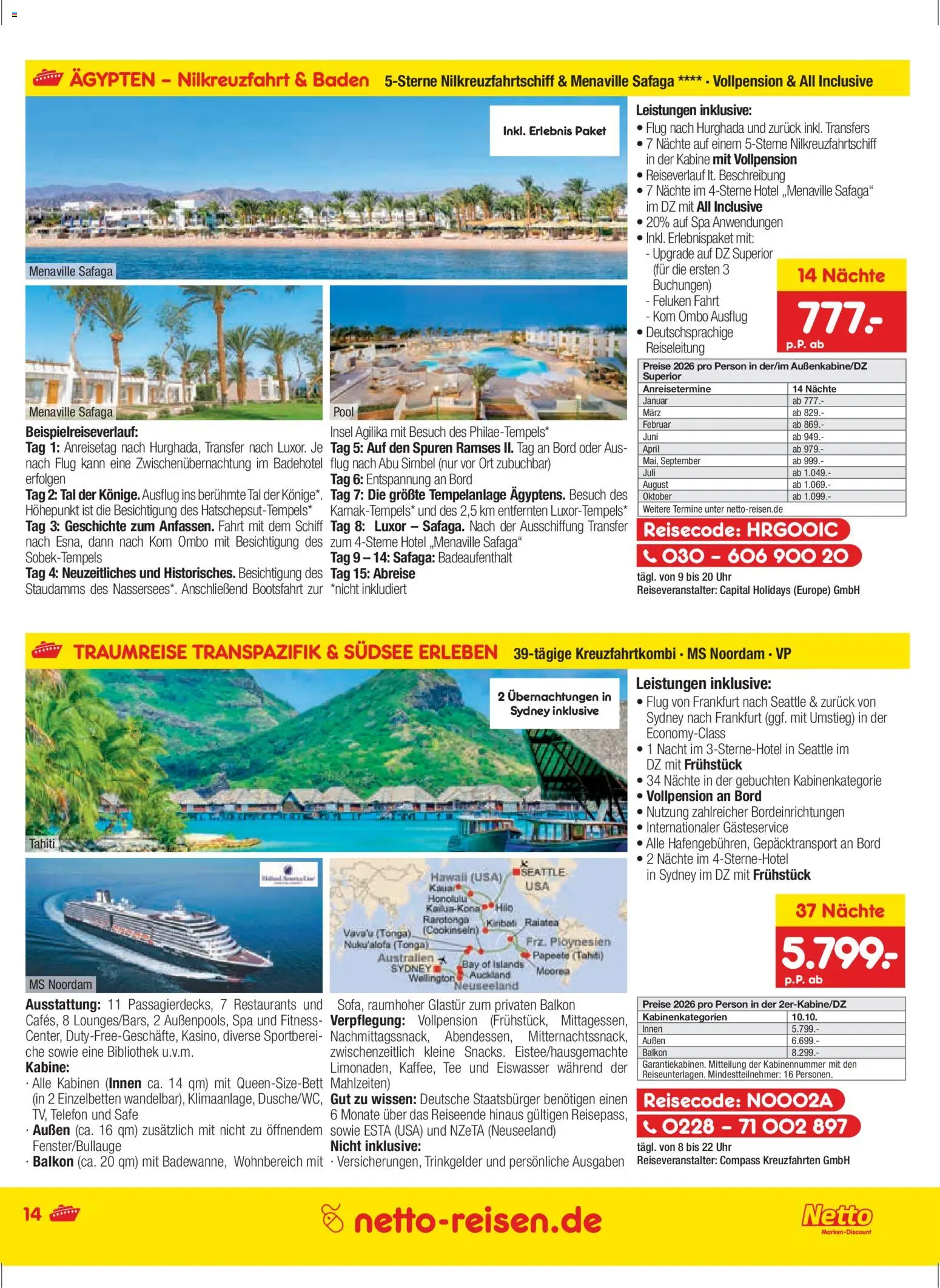 Netto Reisen Prospekt 	 - Seite 14 - gültig ab 27.11.2025