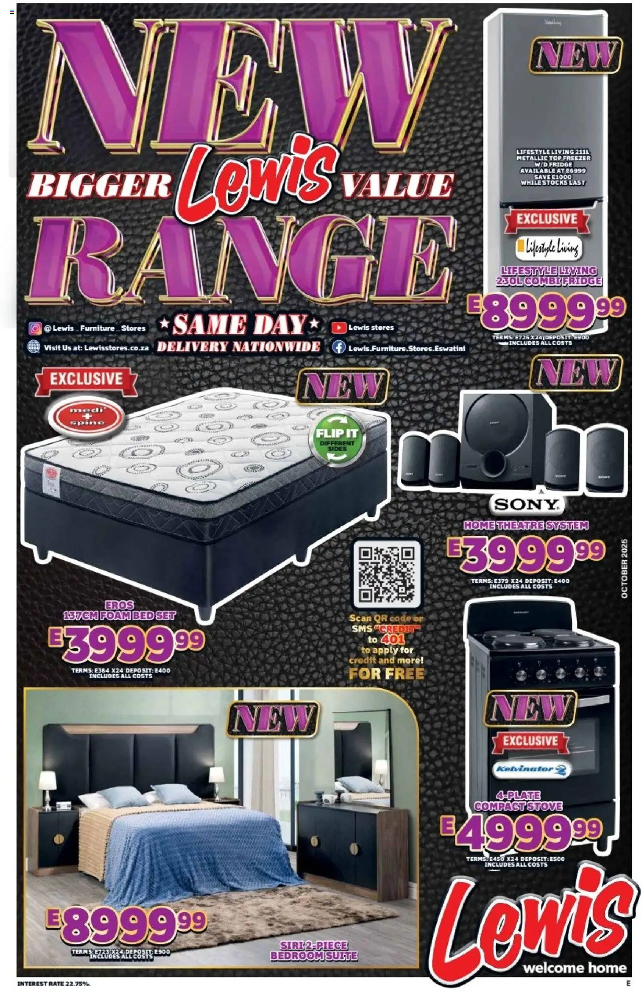 Lewis Stores - Eswatini Specials - page 1- valid from 01/10/2025