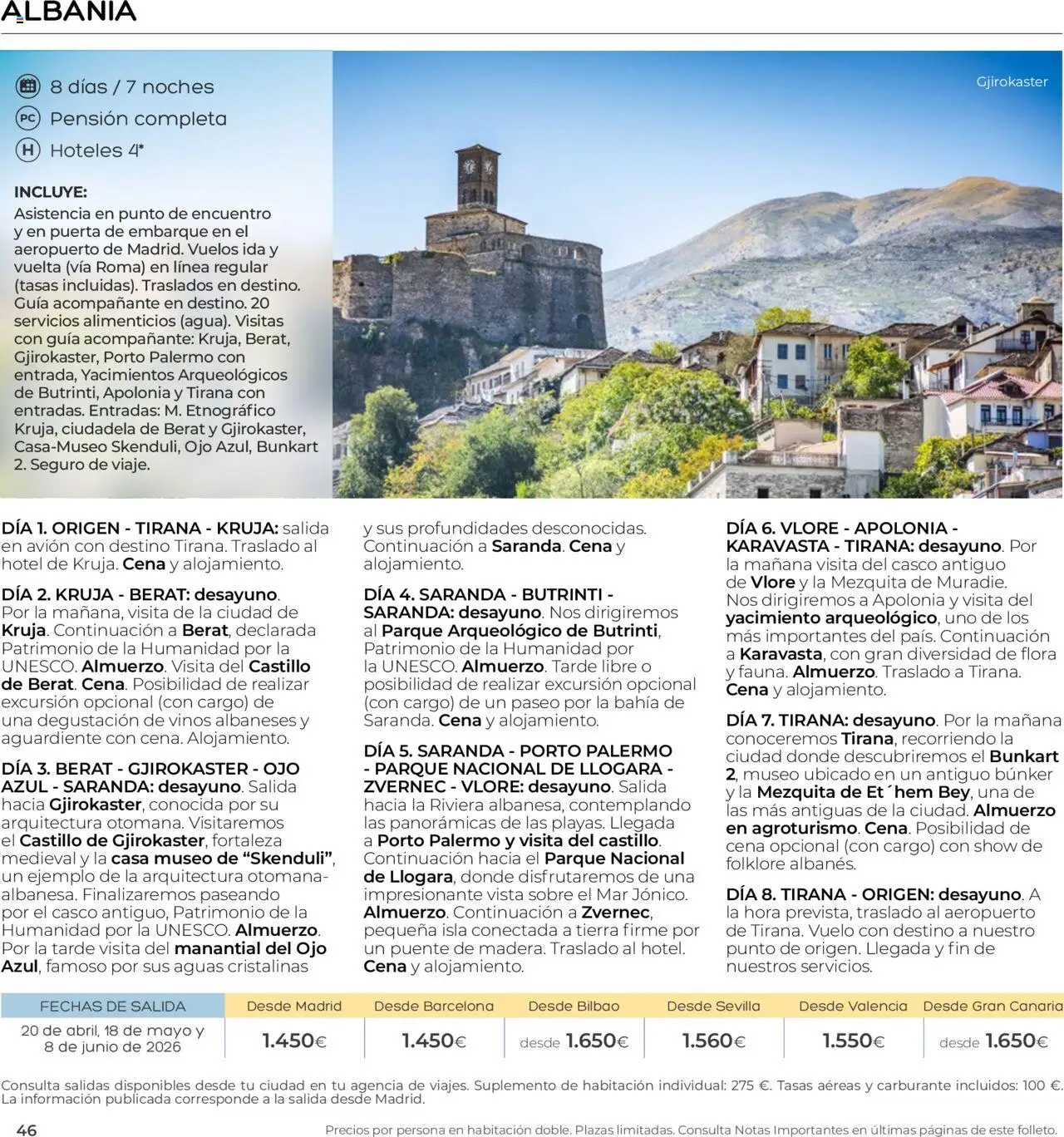 Viajes El Corte Inglés - Club de Vacaciones - Vacaciones Económicas Personalizado - Página de 46 - Válido desde 01/09/2025