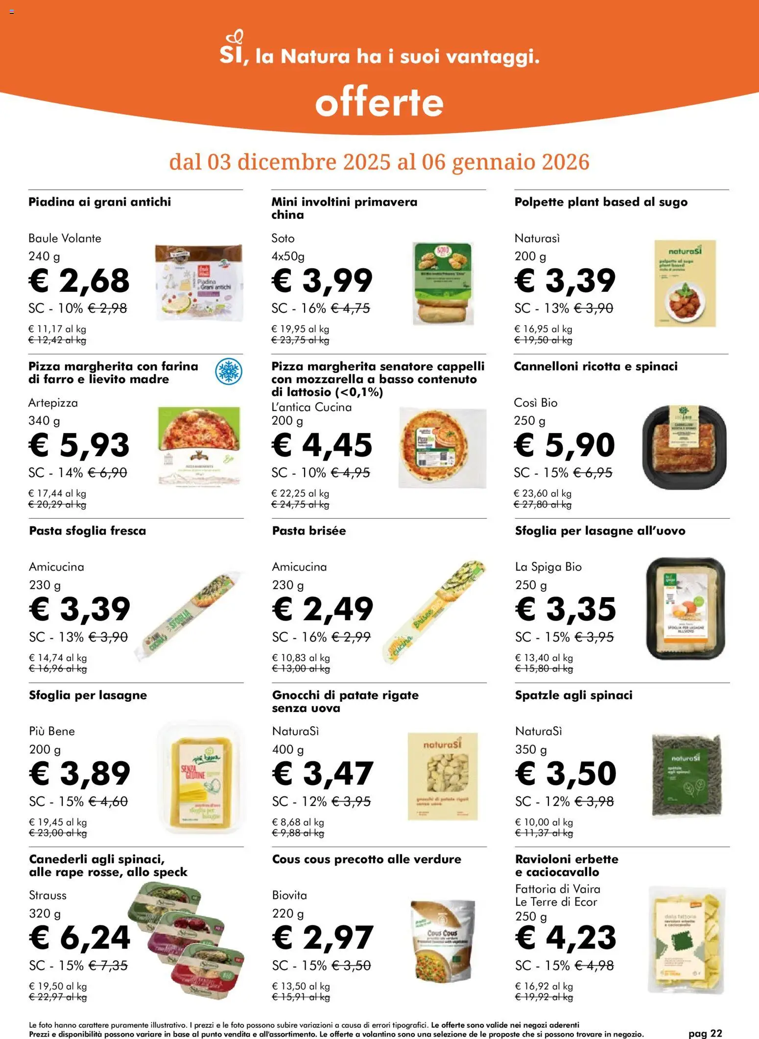 Volantino Natura Sì	 - pagina 22 - valido dal 03/12/2025