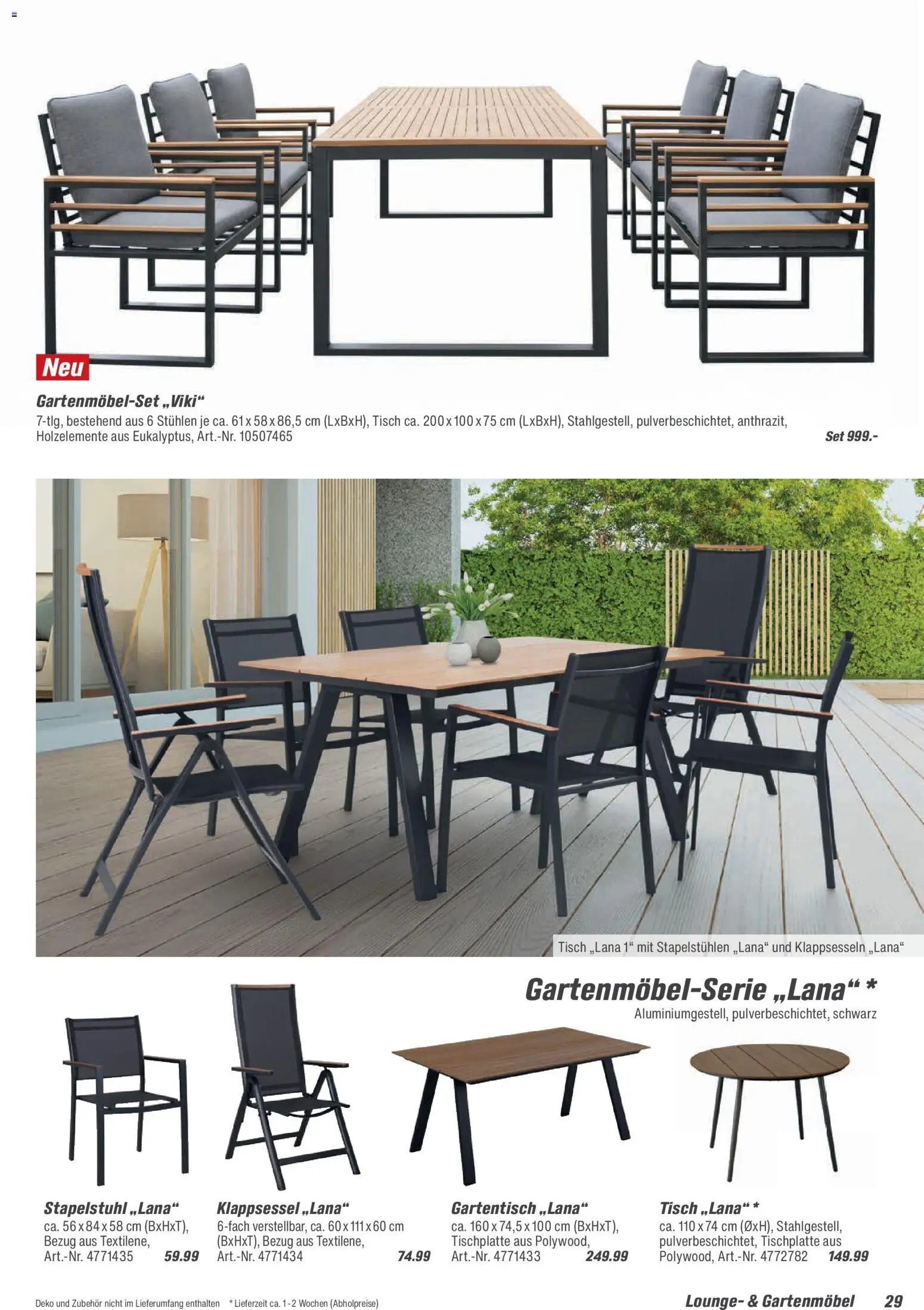 Toom Baumarkt  Gartenmöbel & Solar-Leuchten 2026 - Seite 29 - gültig ab 01.01.2026