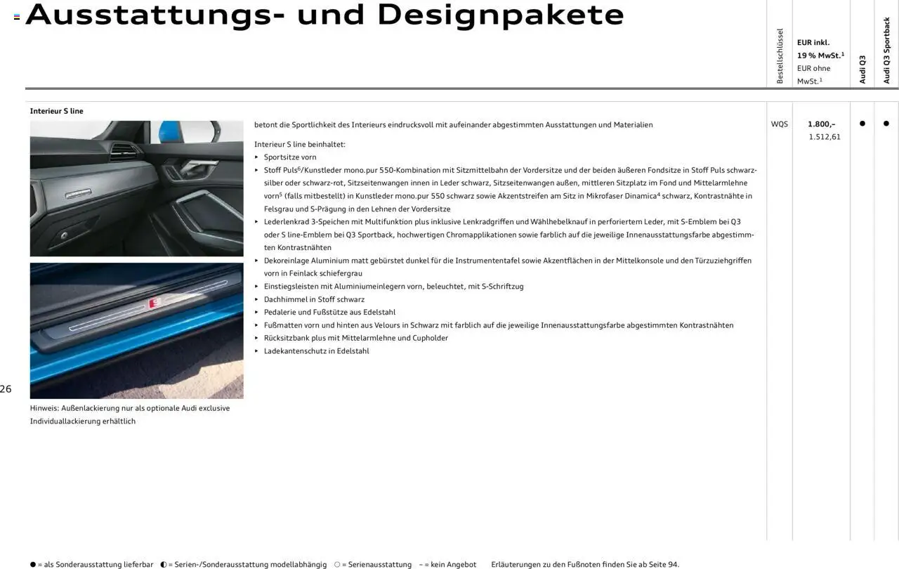 Audi Q3 - Seite 26 - gültig ab 09.01.2025