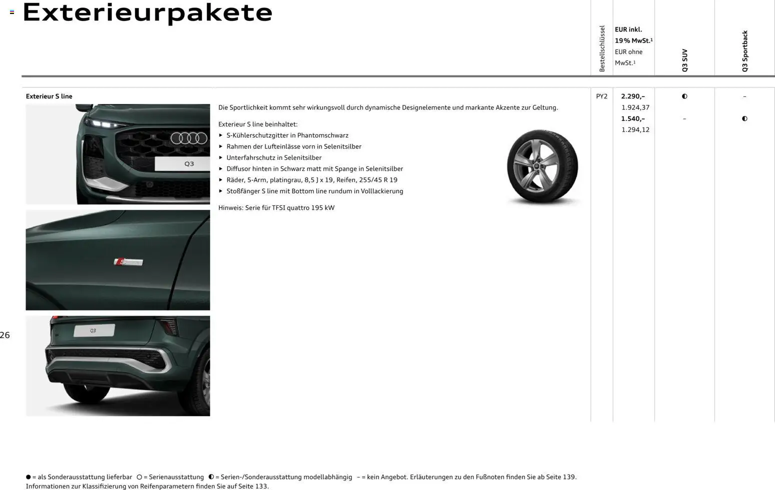Audi Q3 - Seite 26 - gültig ab 09.01.2025