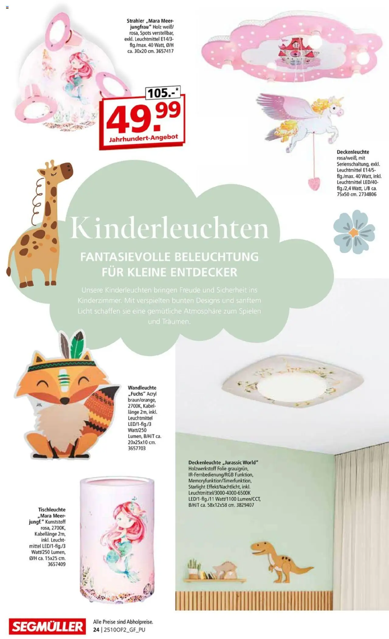 Segmüller Leuchten Spezial - Seite 24 - gültig ab 29.09.2025