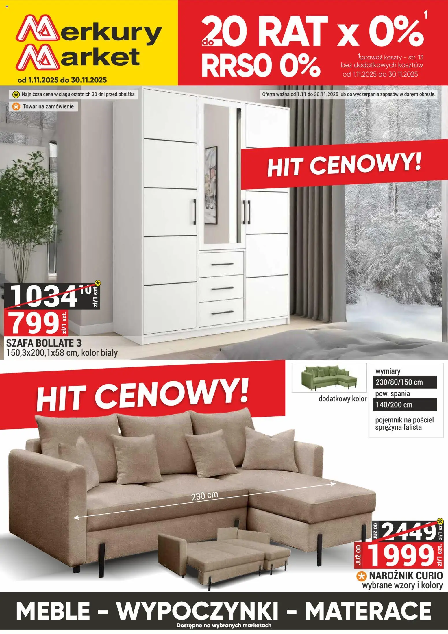 Merkury Market Gazetka - Meble, Wypoczynki, Materace - strona 1- ważny od 01.11.2025