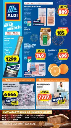 Előnézet Aldi Akciós újság érvényes 2025.12.27.-tól