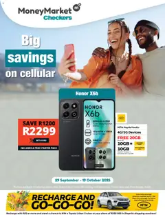 Preview Checkers - Money Market September Month-End Promotion valid from 29/09/2025