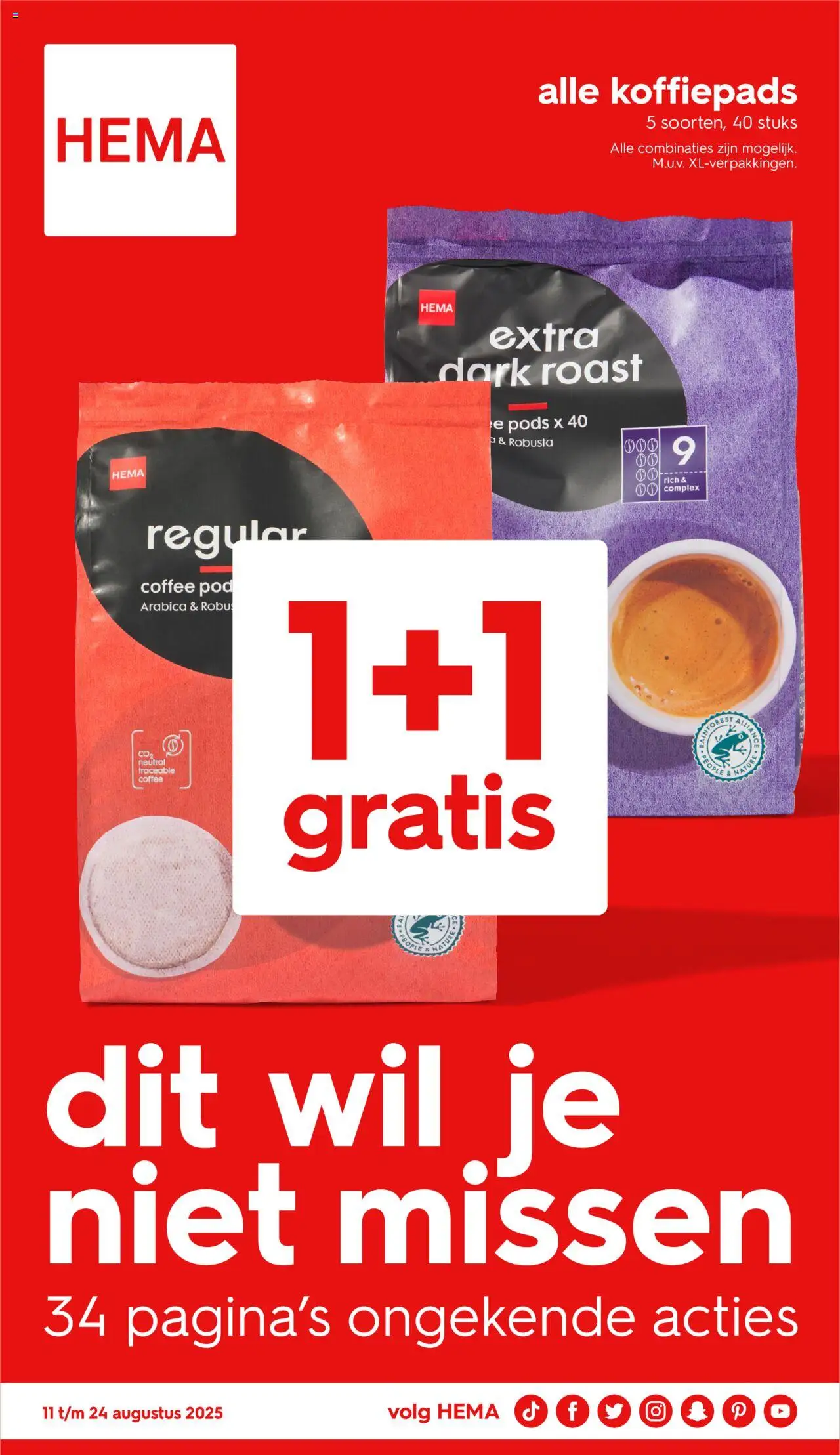 Hema folder / publicité - pagina 1- geldig vanaf 11/08/2025