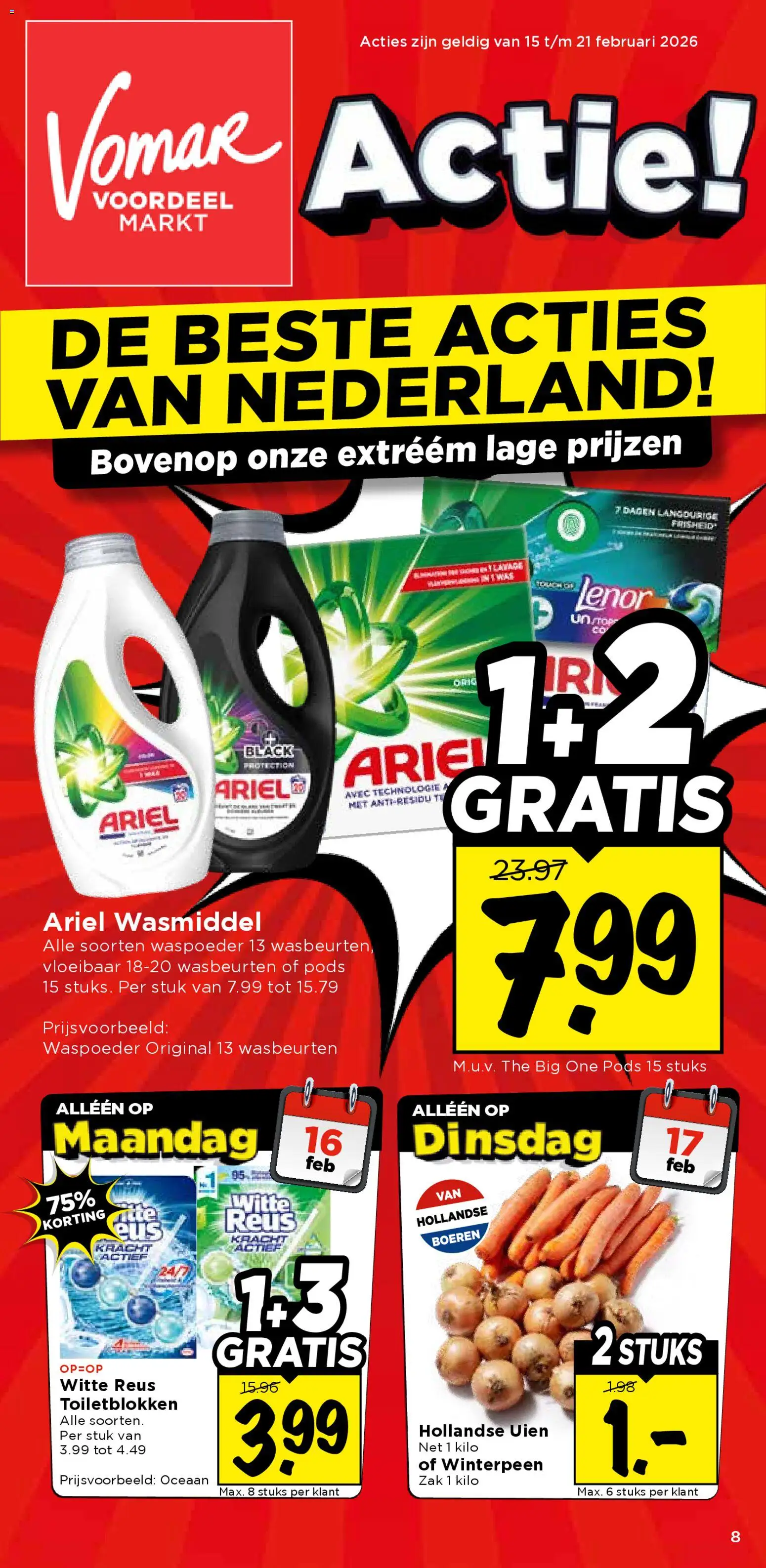 Vomar - Folder - pagina 1- geldig vanaf 15-02-2026