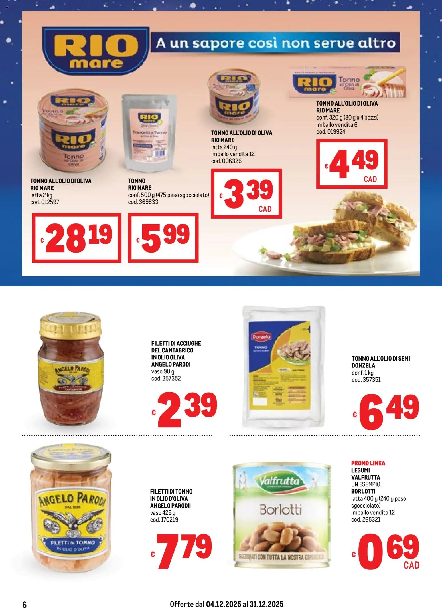 Volantino Metro	 - pagina 6 - valido dal 04/12/2025