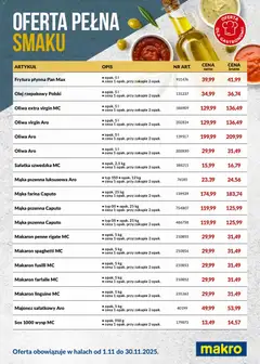 Podgląd Makro Gazetka - Oferta pełna smaku w dostawie ważny od 01.11.2025