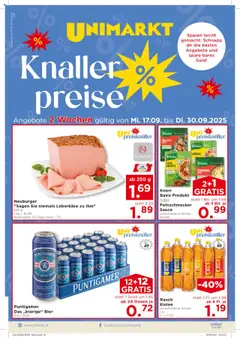 Vorschau Unimarkt Flugblatt gültig ab 17.09.2025