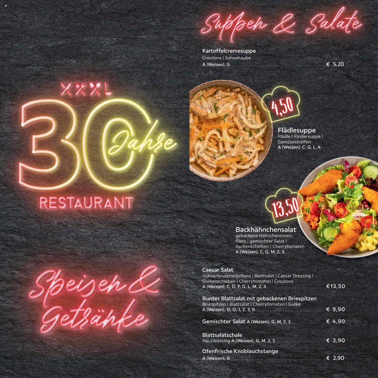 XXXL Lutz - Speisekarte - Seite 2 - gültig ab 19.12.2025