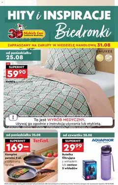 Podgląd Biedronka gazetka - Hity i inspiracje ważny od 25.08.2025