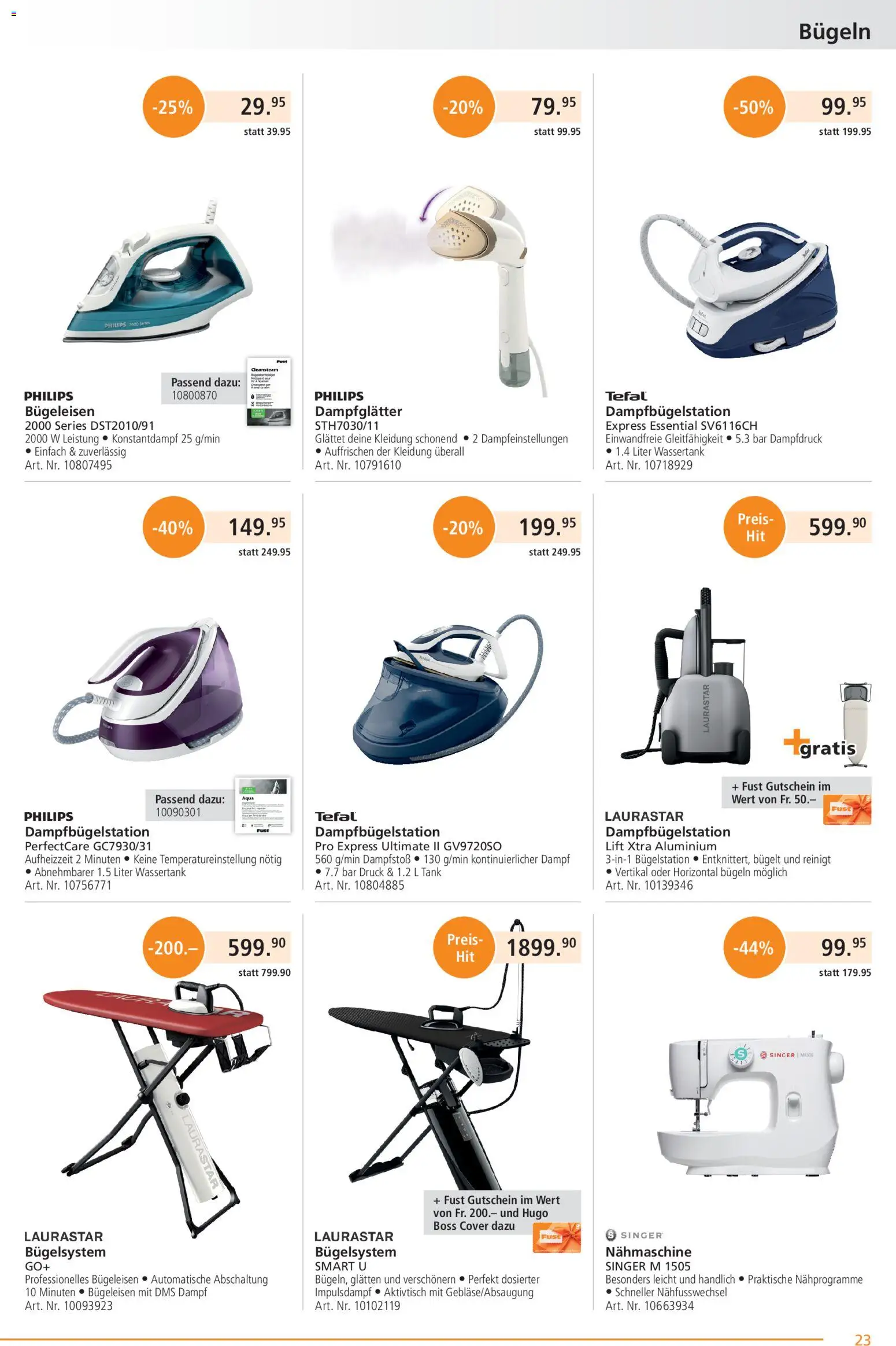 Fust aktionen - page 23- valid from 23.03.2026