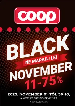 Előnézet COOP Black Friday érvényes 2025.11.01.-tól