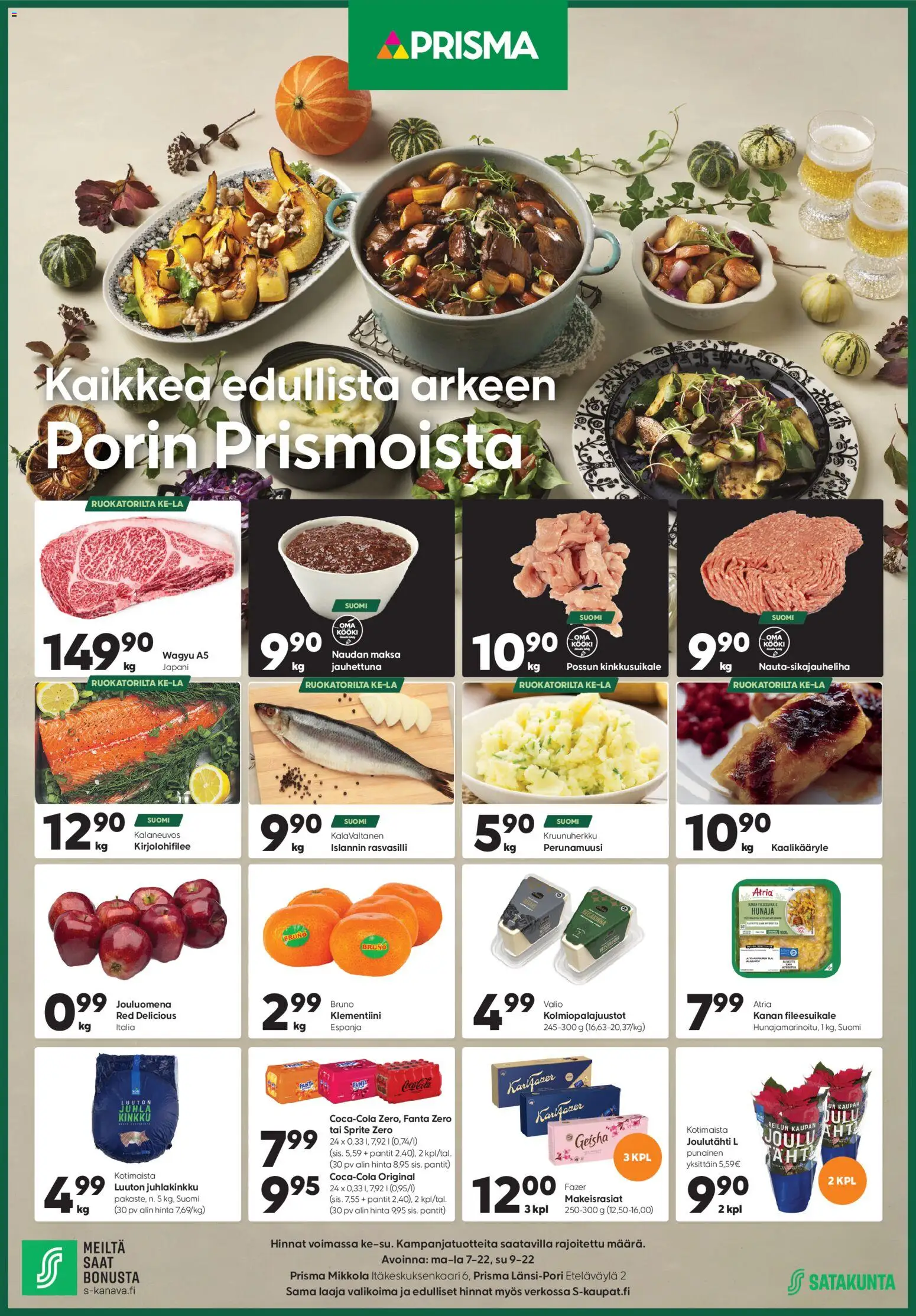 Prisma tarjoukset - sivu 1- voimassa alkaen 10/12/2025
