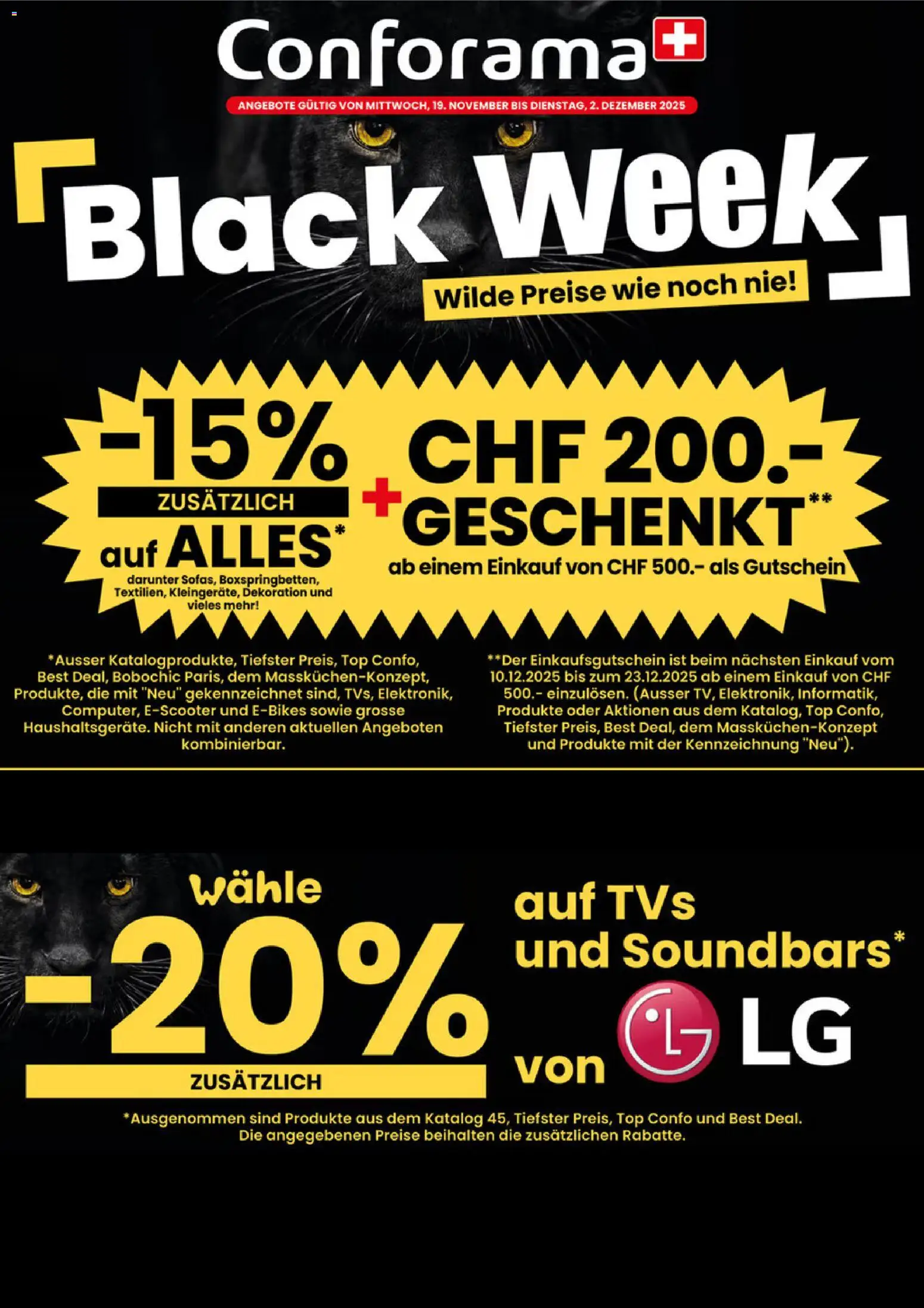 Conforama - Black Friday - Seite 1- gültig ab 20.11.2025