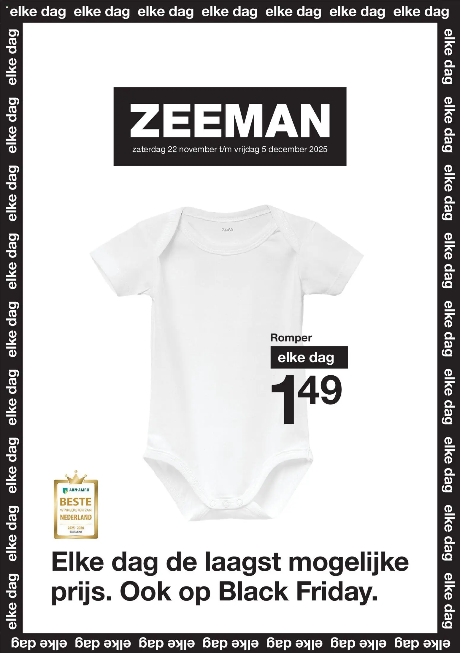 Zeeman - Black Friday  - pagina 1- geldig vanaf 22-11-2025