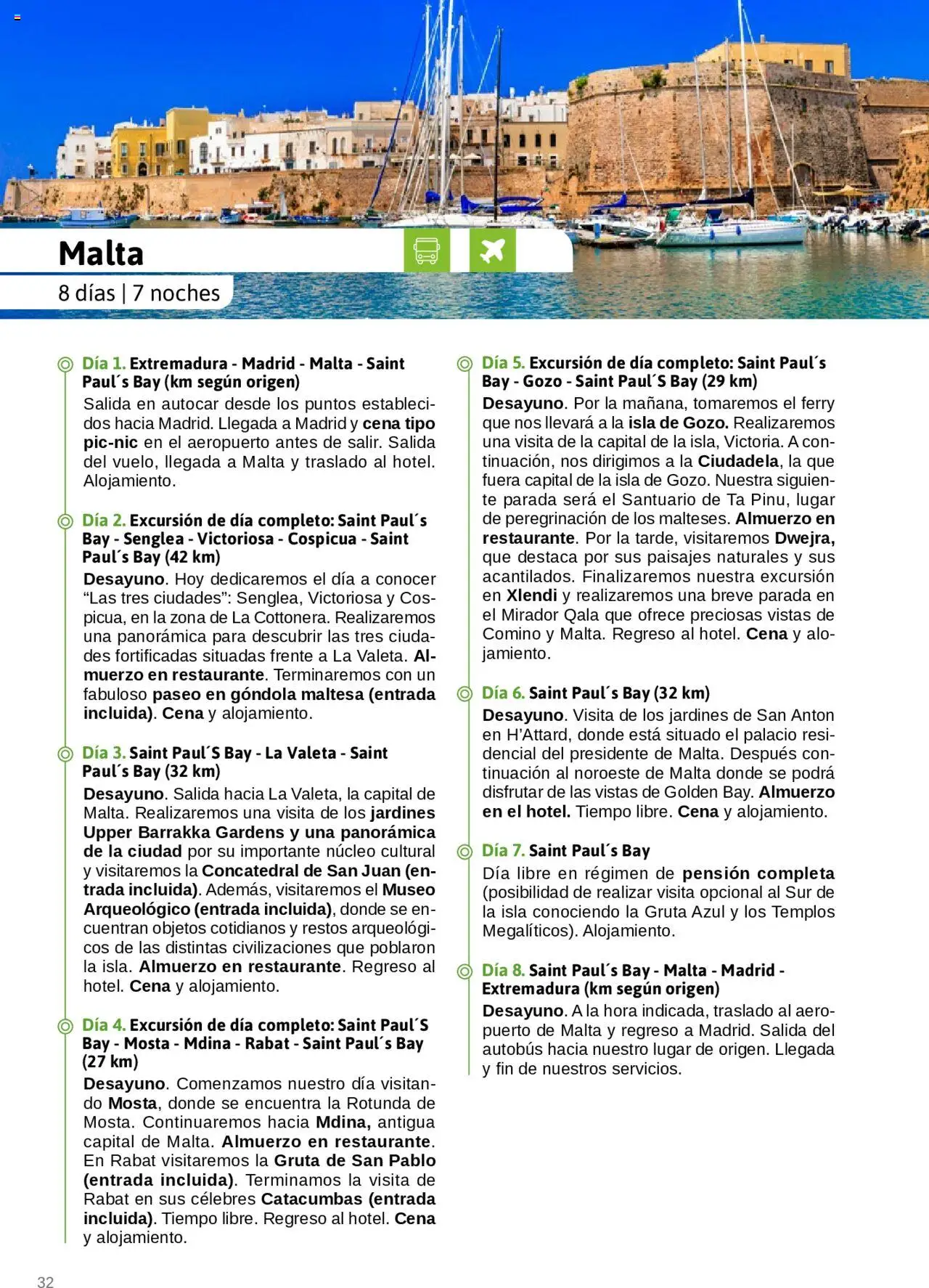 Viajes El Corte Inglés - Catálogo Junta de Extremadura - Página de 32 - Válido desde 01/03/2025