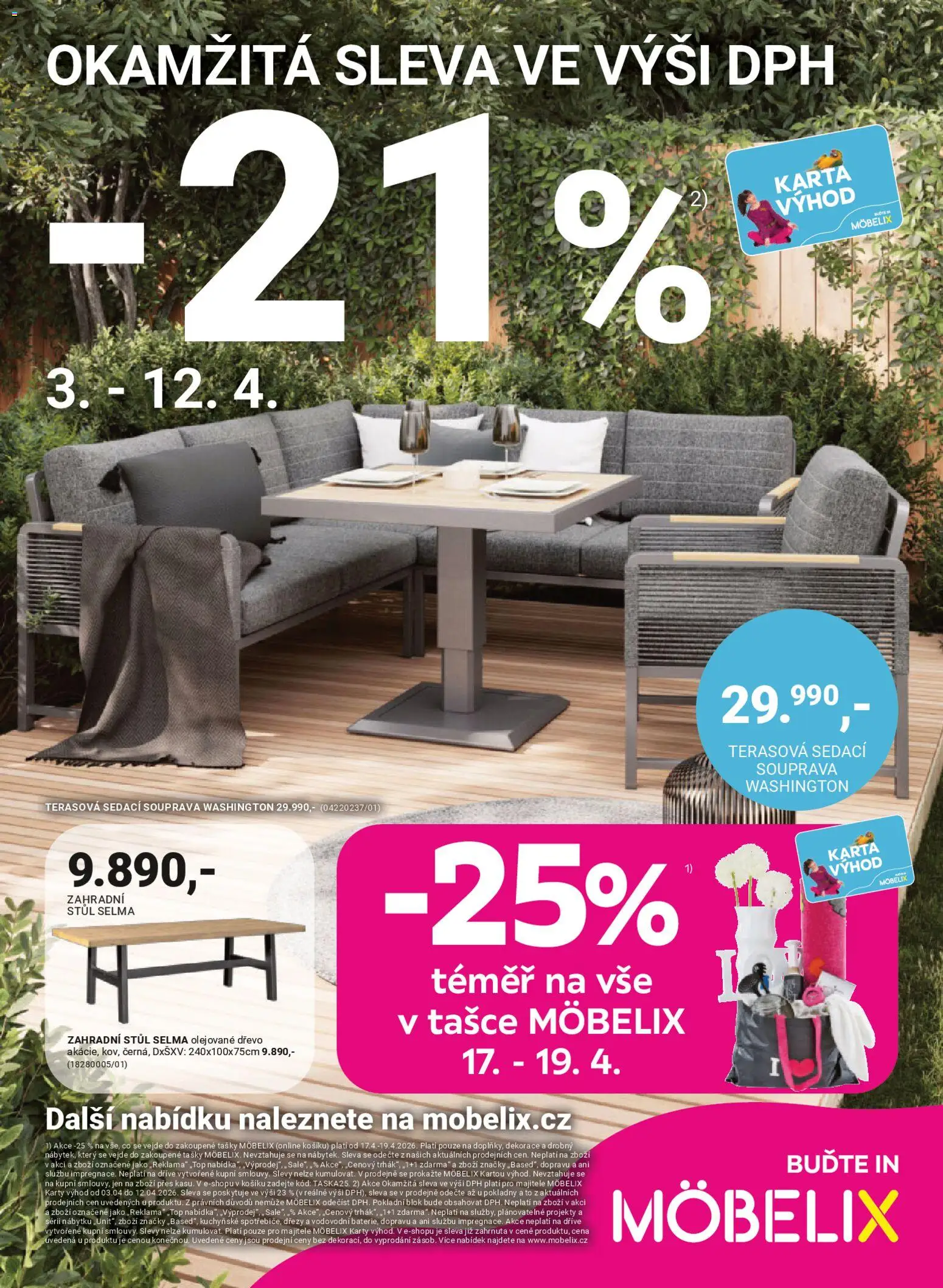 Möbelix leták - strana 1- platný od 06.04.2026