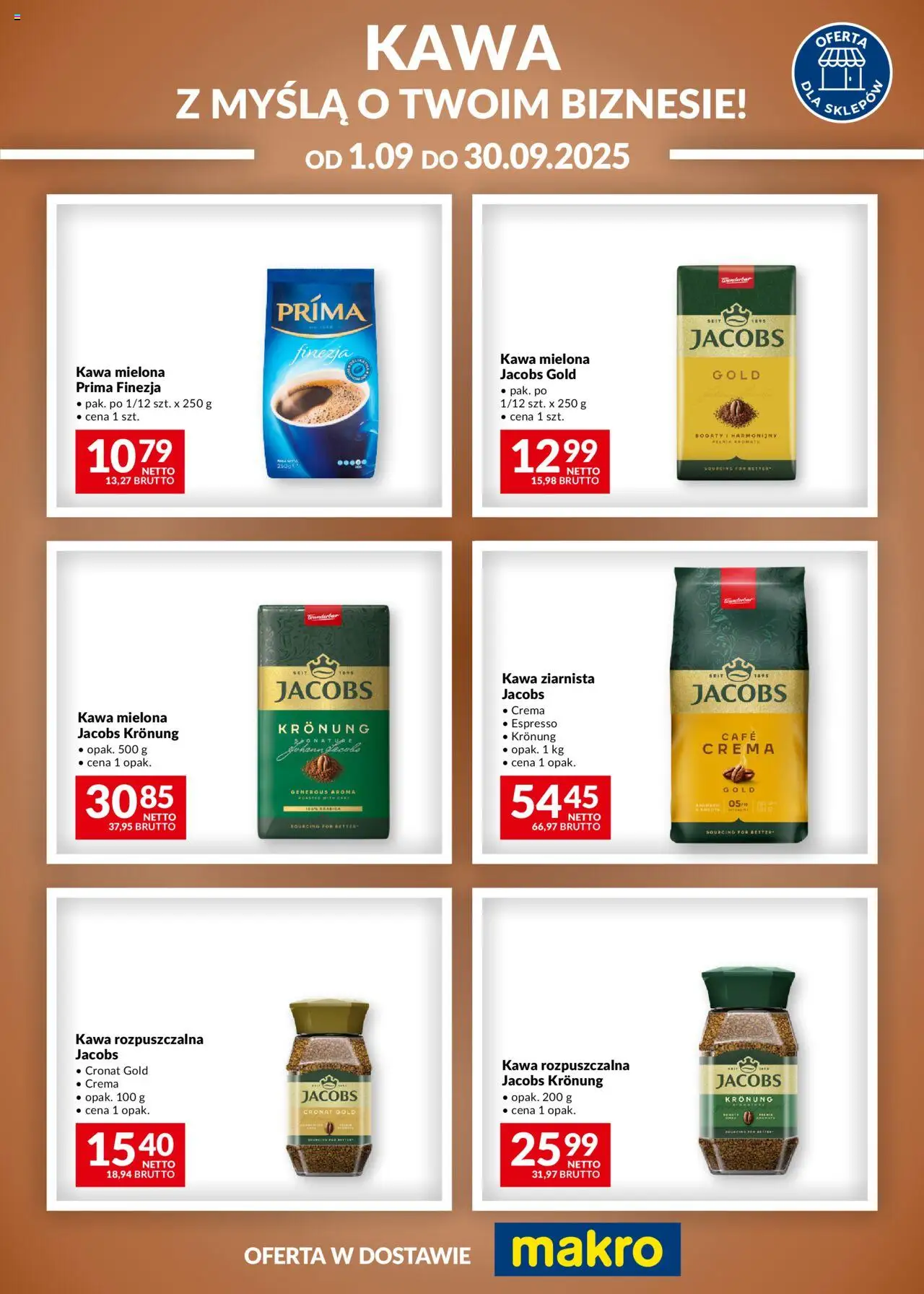 Makro Gazetka - Kawa - strona 1- ważny od 01.09.2025