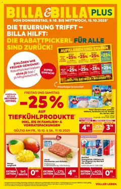 Vorschau Billa Flugblatt gültig ab 09.10.2025