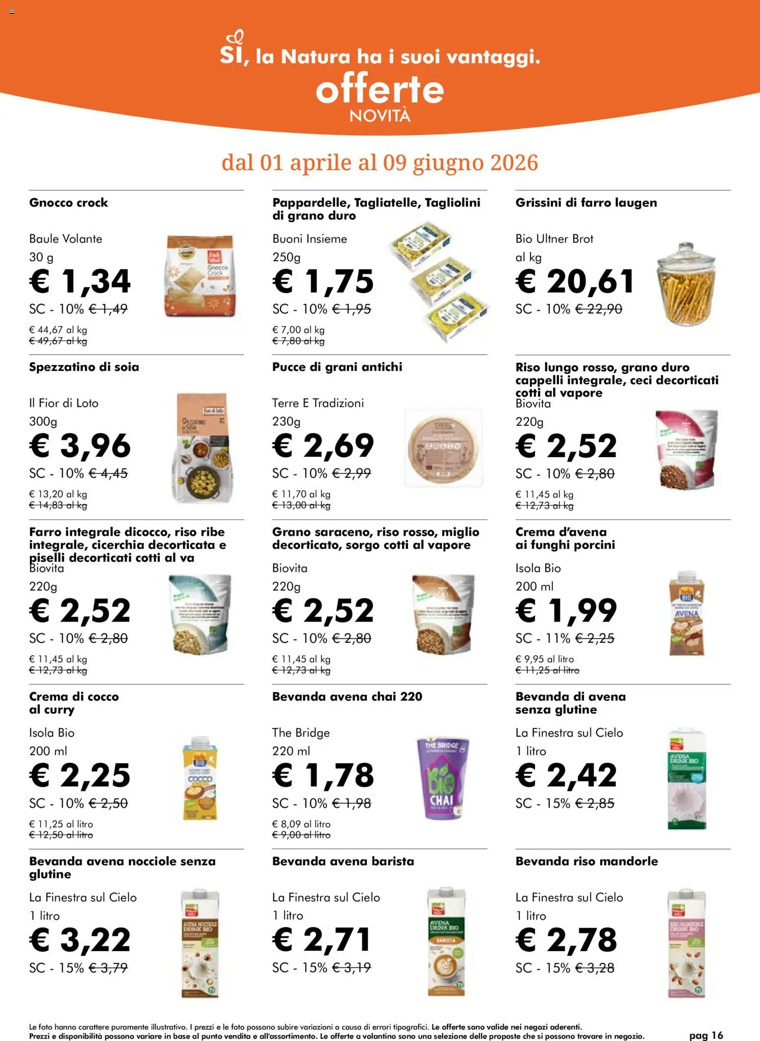 Natura Sì volantino - pagina 16 - valido dal 01/04/2026