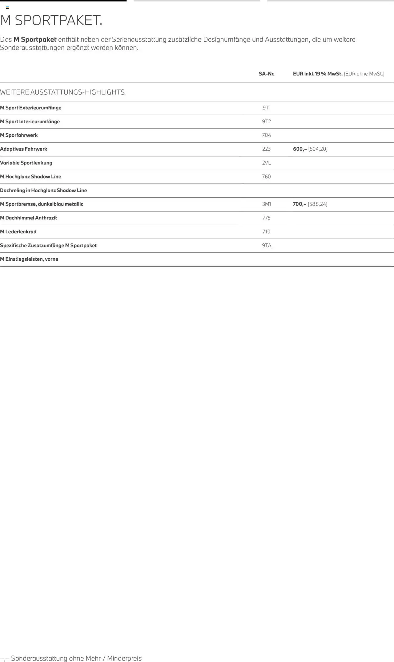 BMW X3  - Seite 10 - gültig ab 01.08.2025