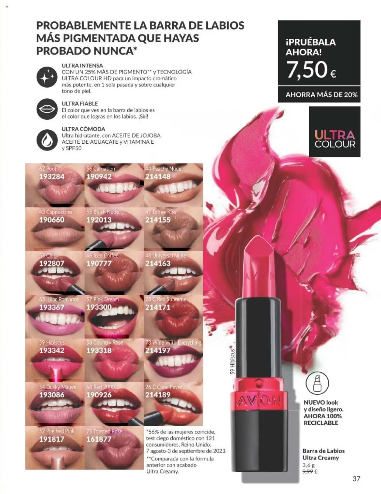 Catálogo AVON campaña 7 - Página de 37 - Válido desde 01/07/2025
