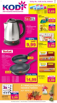 Vorschau KODi Prospekt 	 gültig ab 15.09.2025