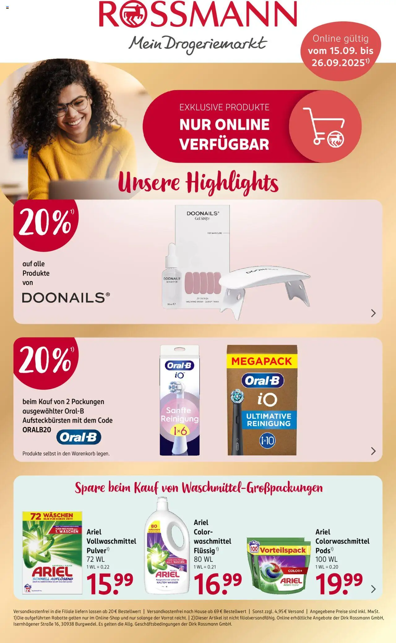 Rossmann Onlineprospekt - Seite 1 - gültig ab 15.09.2025
