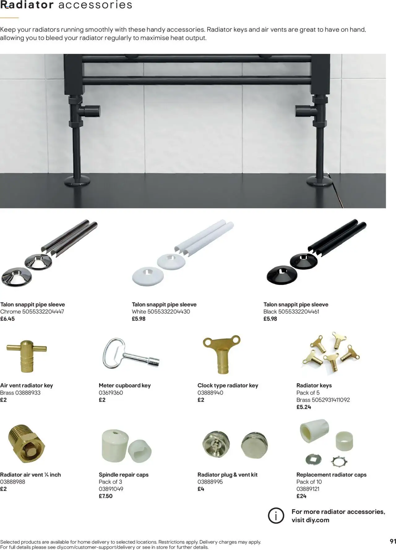 B&Q - Radiators - page 91- valid from 01/07/2025
