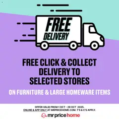 Preview MRP Home Free Delivery Deal valid from 01/10/2025