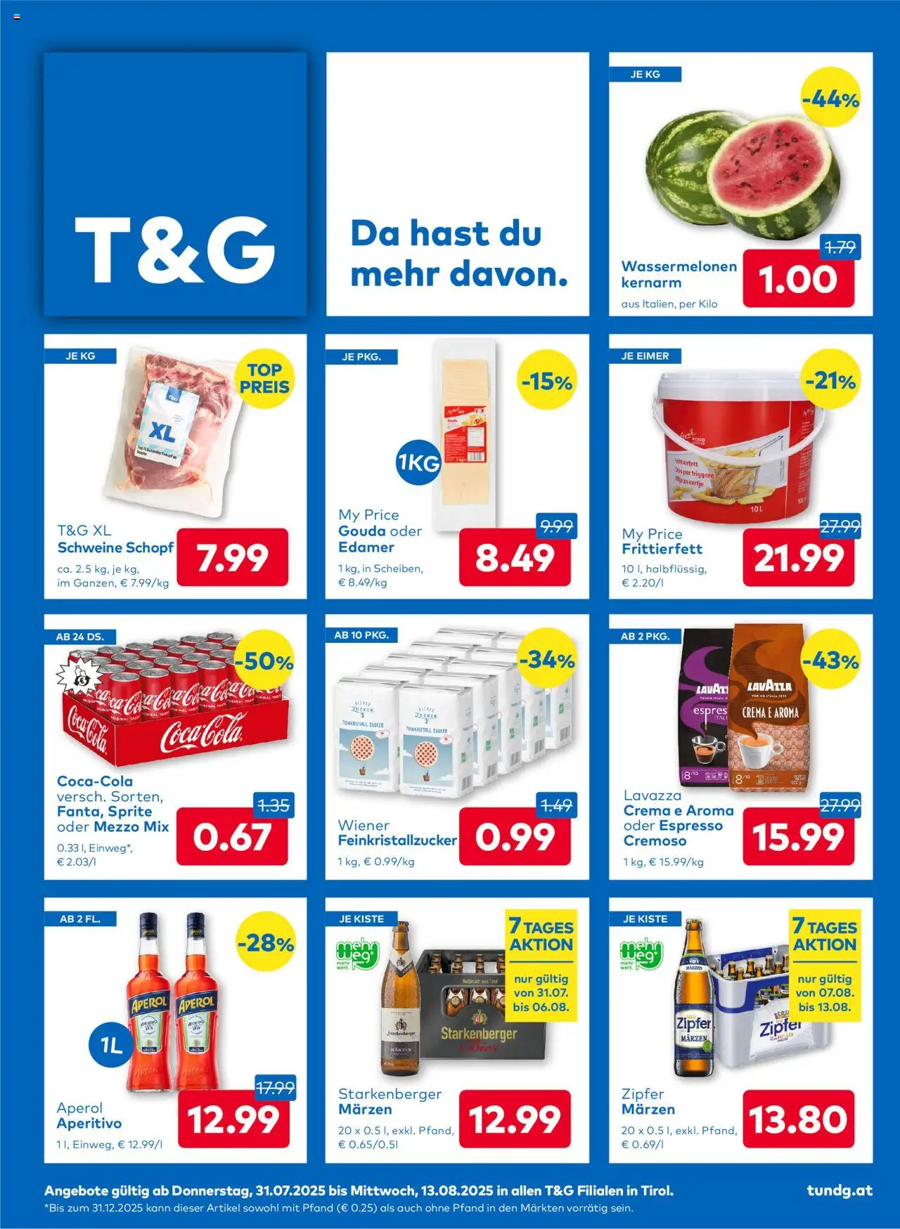T&G Tirol - Seite 1- gültig ab 31.07.2025