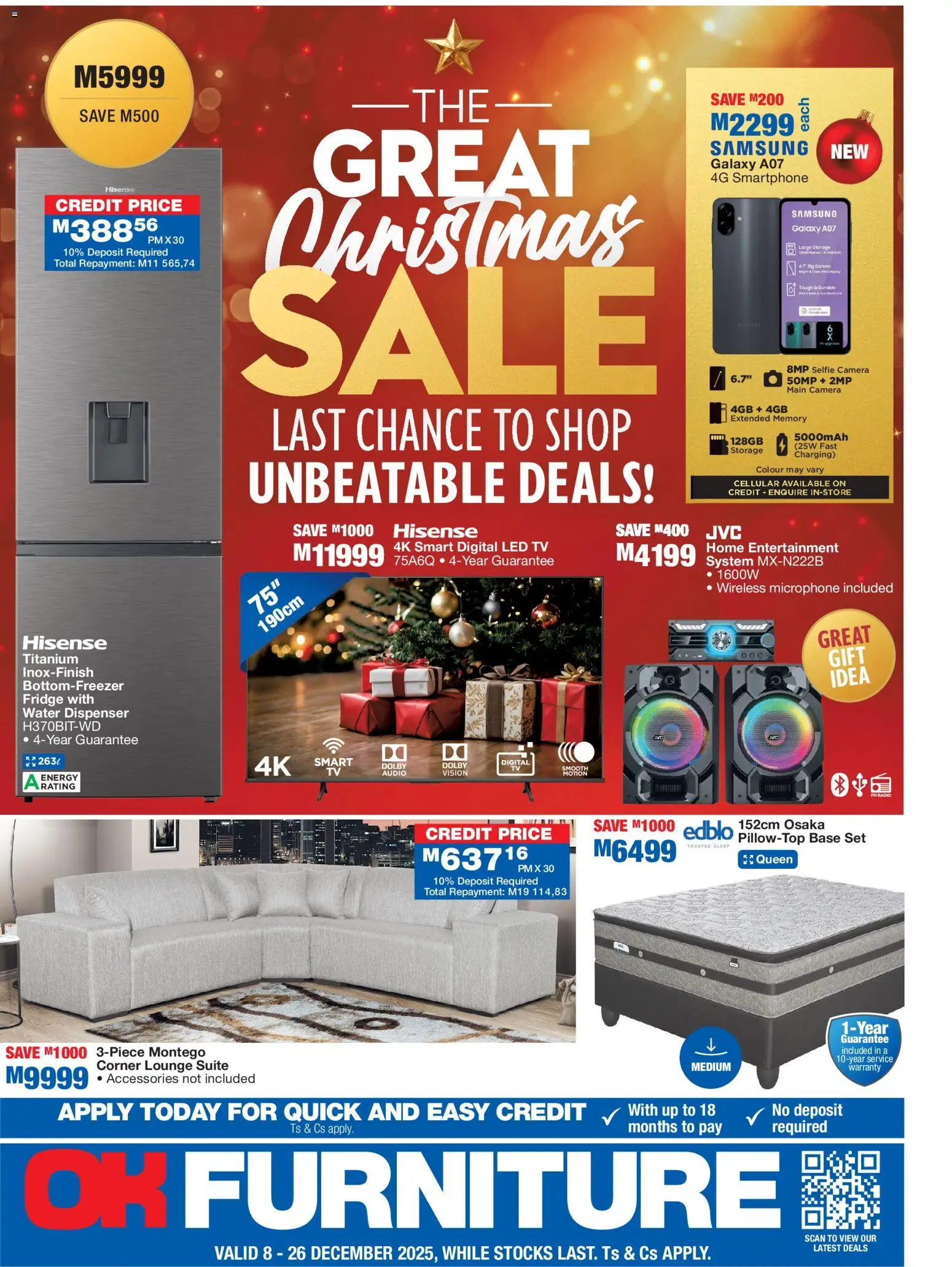 OK Furniture - Lesotho Specials - page 1- valid from 08/12/2025